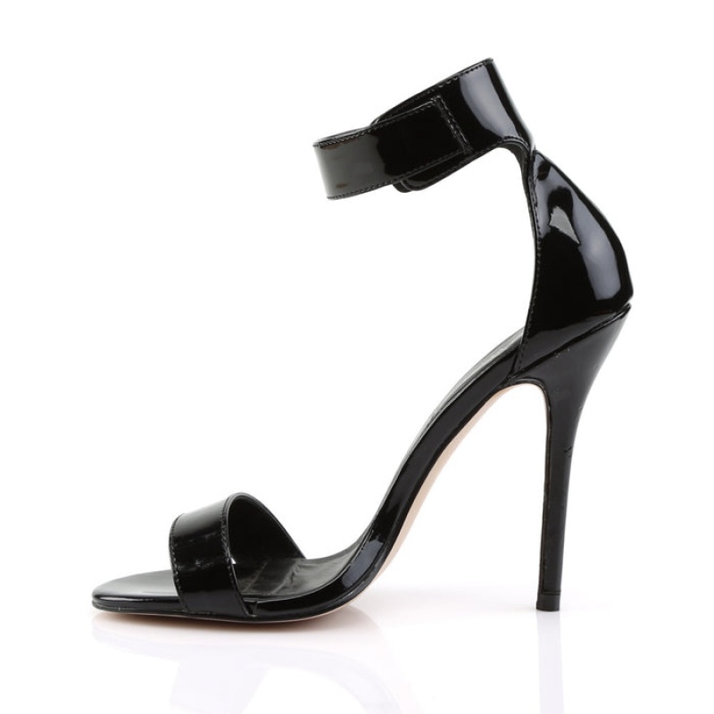 Pleaser Amuse-10 Pumps Dame Svarte | 619-TIRBSU