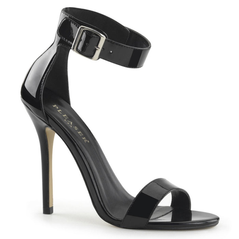 Pleaser Amuse-10 Pumps Dame Svarte | 619-TIRBSU