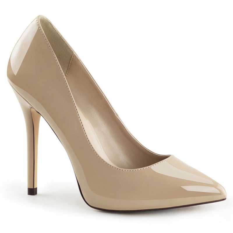 Pleaser Amuse-20 Pumps Dame Beige | 607-ZOWDCV