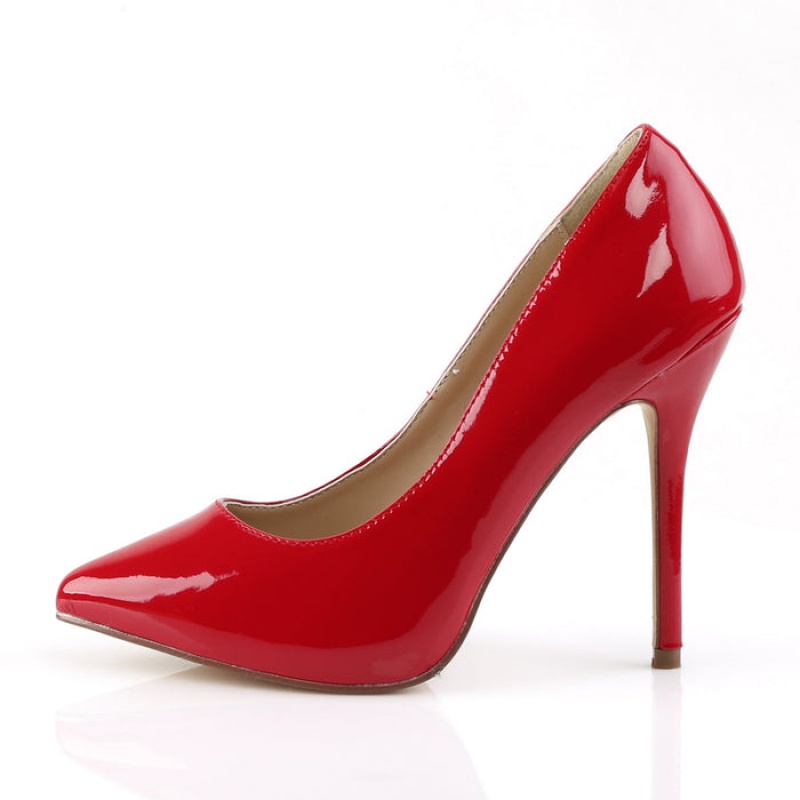 Pleaser Amuse-20 Pumps Dame Rød | 607-SPEZVF