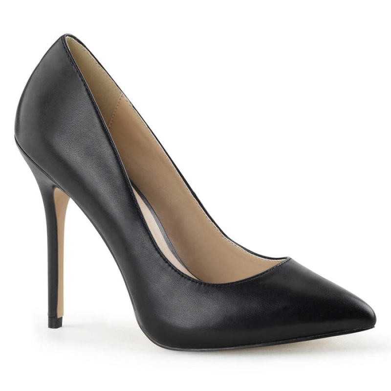 Pleaser Amuse-20 Pumps Dame Svarte | 170-PGIDQC