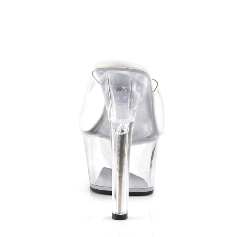 Pleaser Aspire-601 Badesandaler Dame Clear | 094-MKWEOT