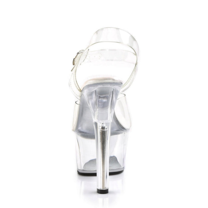 Pleaser Aspire-608 Sandaler Dame Clear | 240-KCTHXL