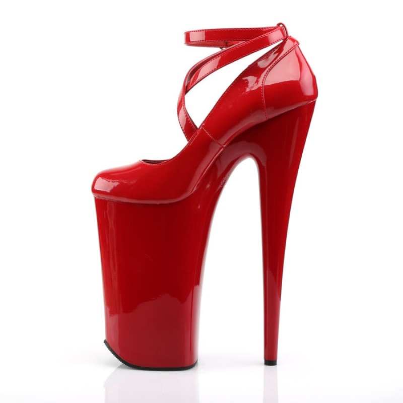 Pleaser Beyond-087 Pumps Dame Rød | 286-DZEVOB