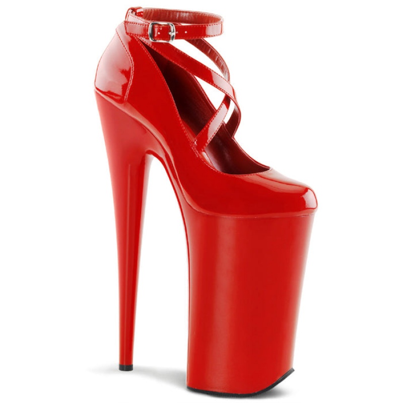 Pleaser Beyond-087 Pumps Dame Rød | 286-DZEVOB