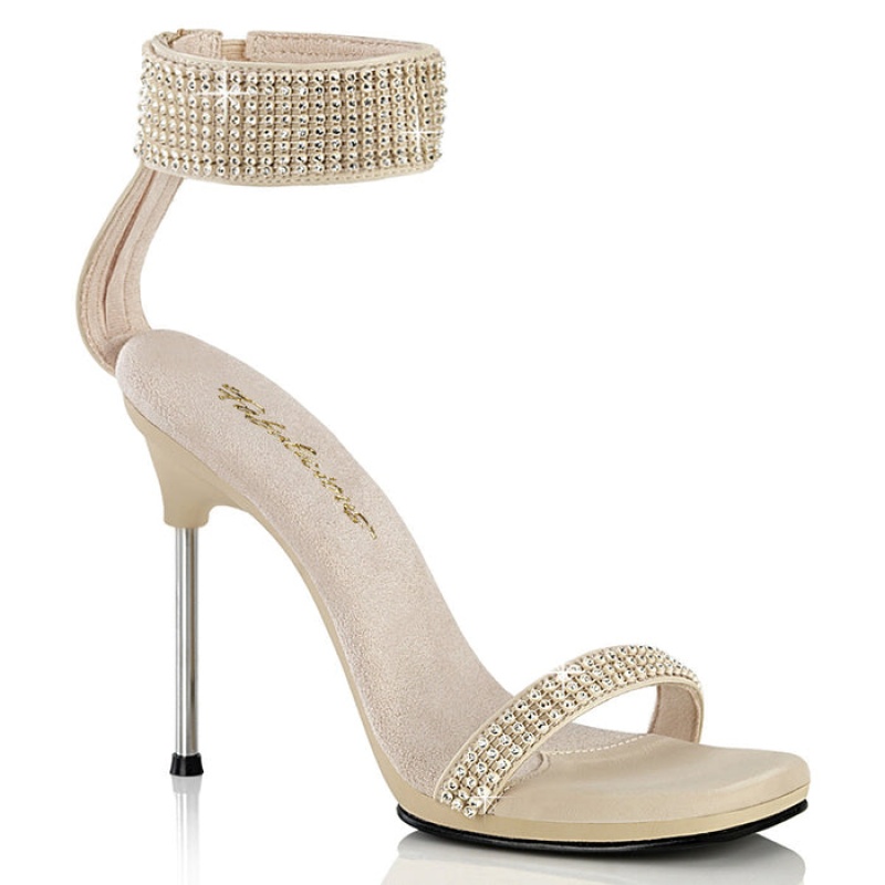 Pleaser Chic-40 Sandaler Dame Beige | 296-EJVRGC