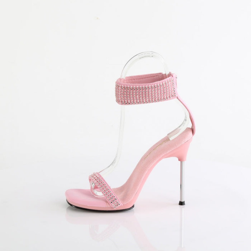 Pleaser Chic-40 Sandaler Dame Rosa | 498-FGLDHJ