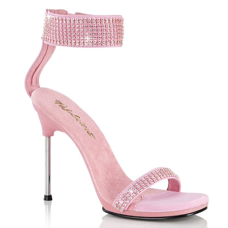 Pleaser Chic-40 Sandaler Dame Rosa | 498-FGLDHJ