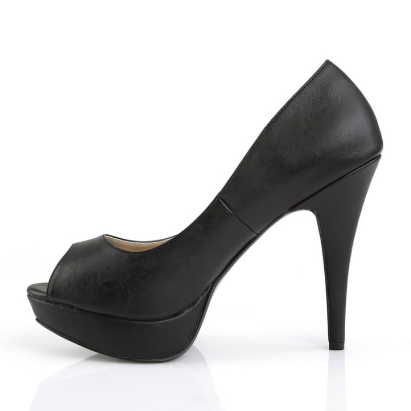 Pleaser Chloe-01 Pumps Dame Svarte | 463-XIDMKP