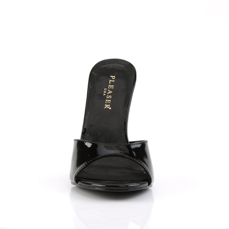 Pleaser Classique-01 Badesandaler Dame Svarte | 136-ITYRGL