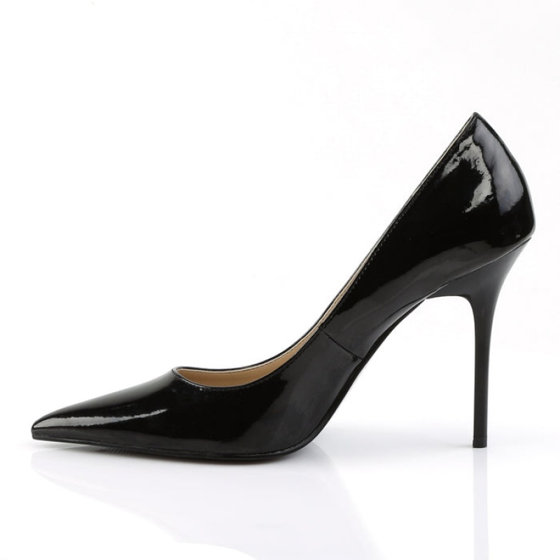 Pleaser Classique-20 Pumps Dame Svarte | 056-JKRTZL