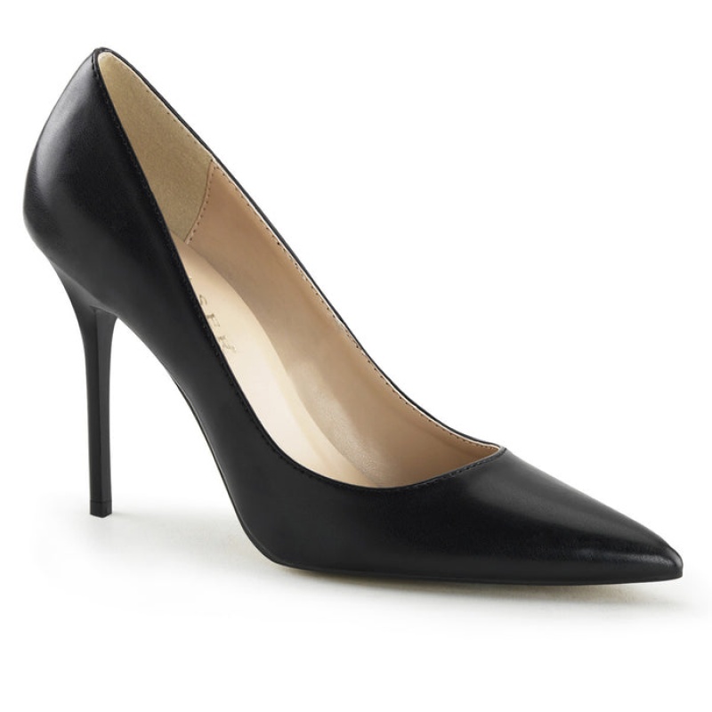 Pleaser Classique-20 Pumps Dame Svarte | 910-GHUWEP