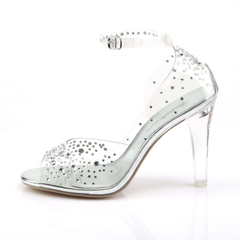 Pleaser Clearly-430RS Sandaler Dame Clear | 208-IMVWSX