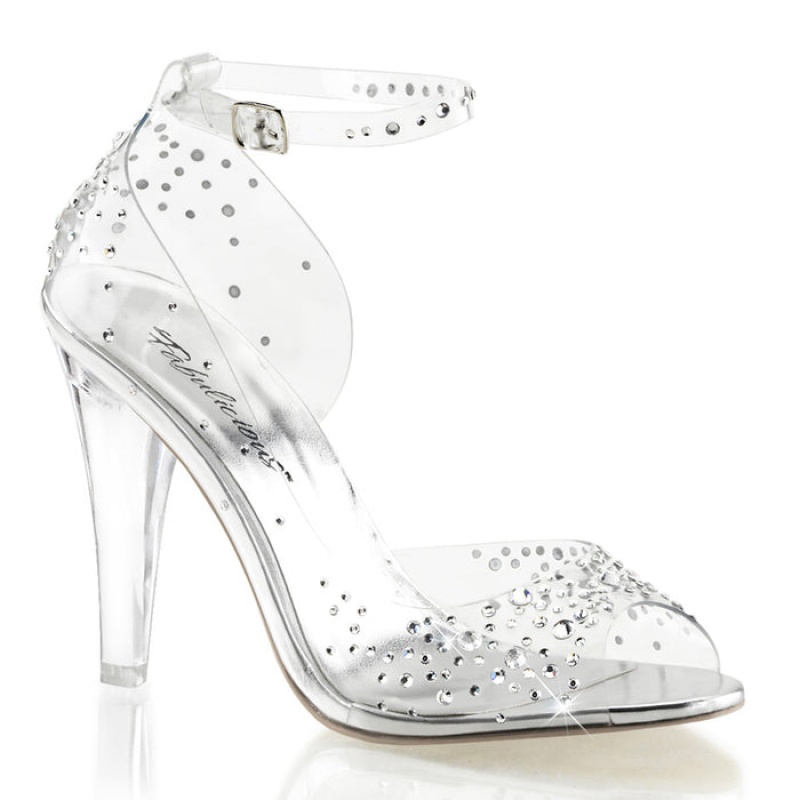 Pleaser Clearly-430RS Sandaler Dame Clear | 208-IMVWSX