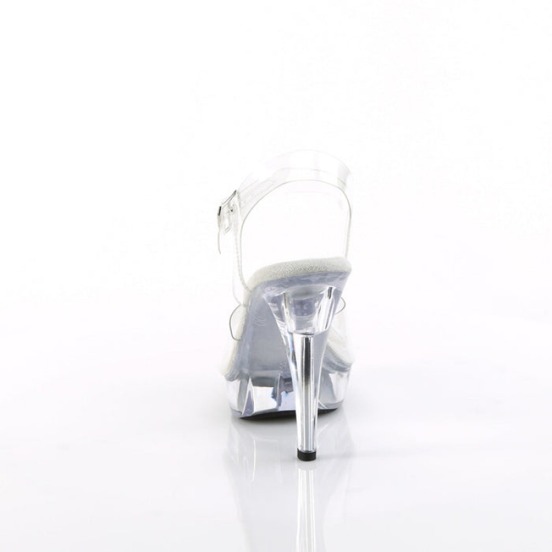 Pleaser Cocktail-508 Sandaler Dame Clear | 910-SDRKEX