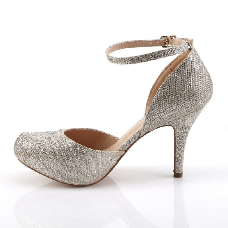 Pleaser Covet-03 Pumps Dame Beige | 391-TNDMOQ