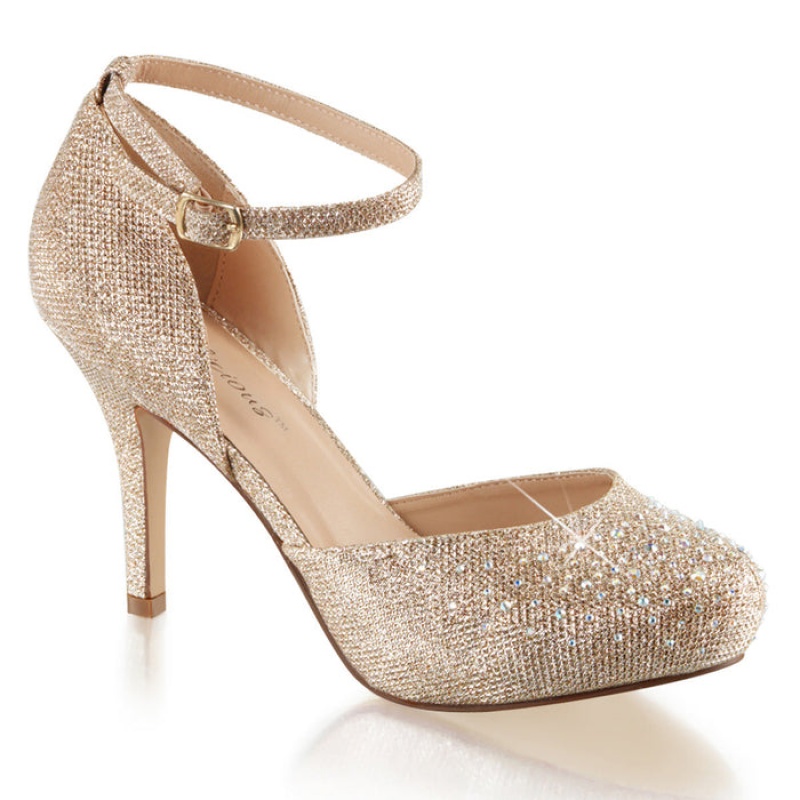 Pleaser Covet-03 Pumps Dame Beige | 391-TNDMOQ