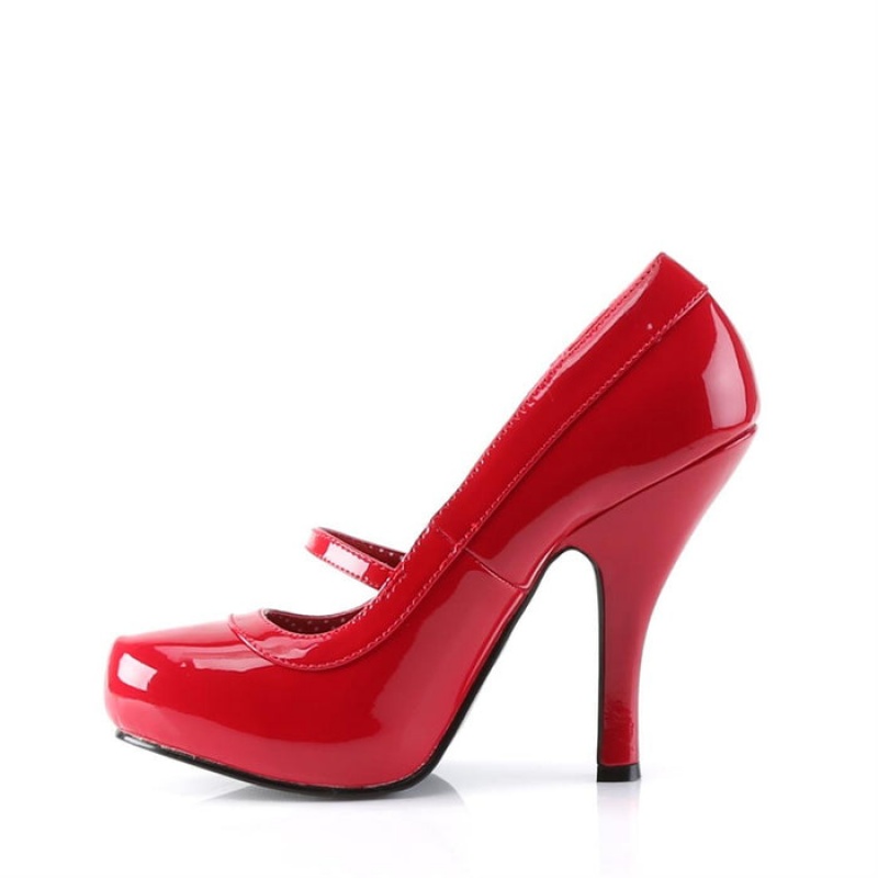 Pleaser Cutiepie-02 Pumps Dame Rød | 956-ZPGRSN