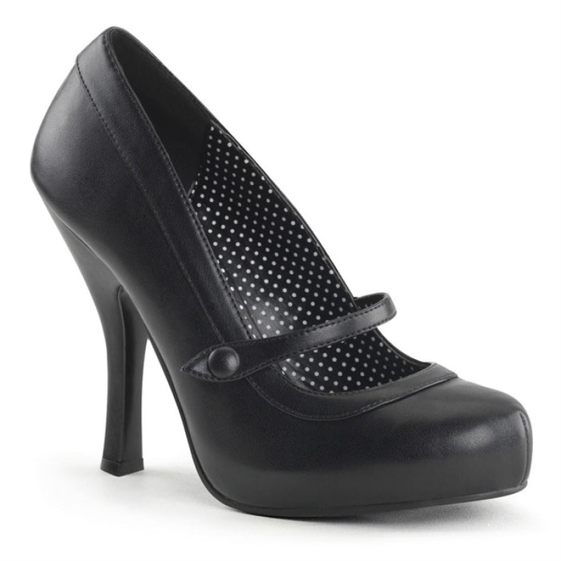 Pleaser Cutiepie-02 Pumps Dame Svarte | 308-TDILAH