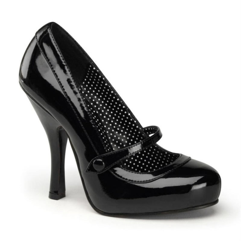 Pleaser Cutiepie-02 Pumps Dame Svarte | 562-IXACZJ