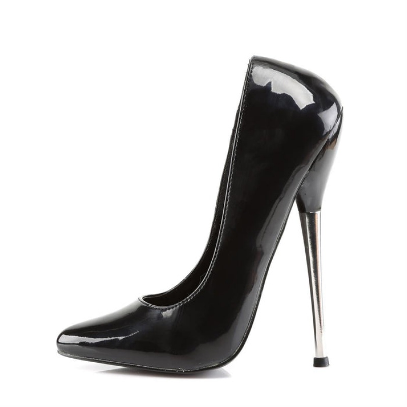 Pleaser Dagger-01 Pumps Dame Svarte | 540-QPFDME