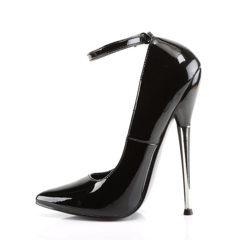 Pleaser Dagger-12 Pumps Dame Svarte | 624-JRFEAH