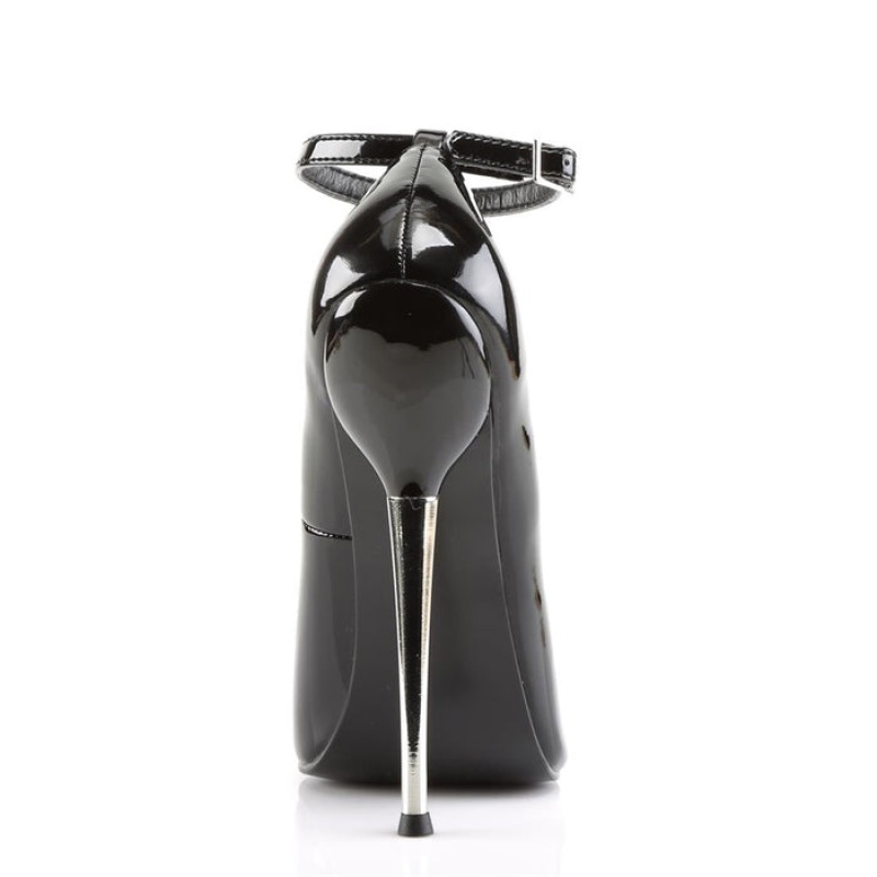 Pleaser Dagger-12 Pumps Dame Svarte | 624-JRFEAH