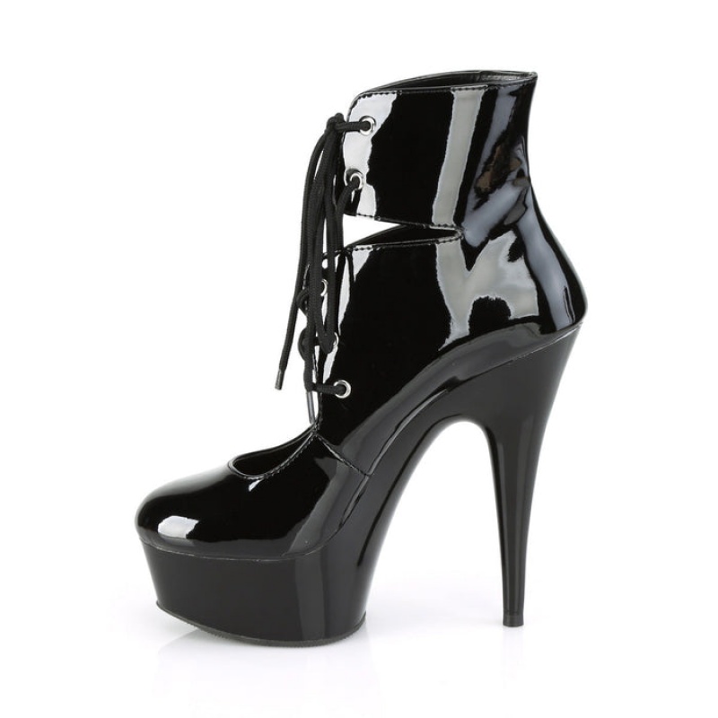 Pleaser Delight-600-22 Pumps Dame Svarte | 091-CUGKIZ