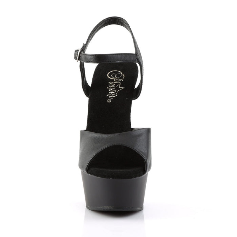 Pleaser Delight-609 Sandaler Dame Svarte Svarte | 250-KMRBNZ