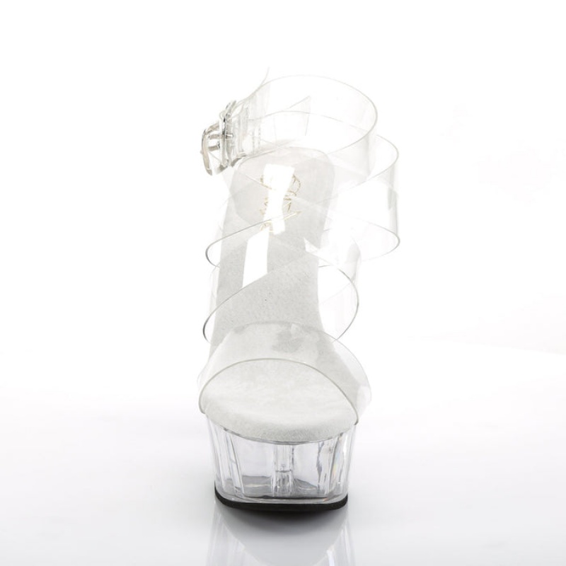 Pleaser Delight-635 Sandaler Dame Clear | 071-NARFTP