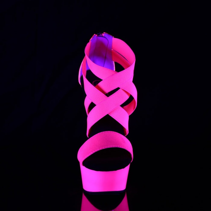 Pleaser Delight-669UV Sandaler Dame Rosa | 684-GEQMZX