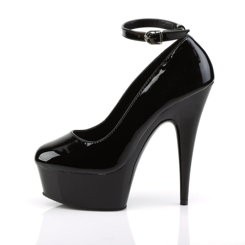 Pleaser Delight-686 Pumps Dame Svarte | 835-ZLJPVO