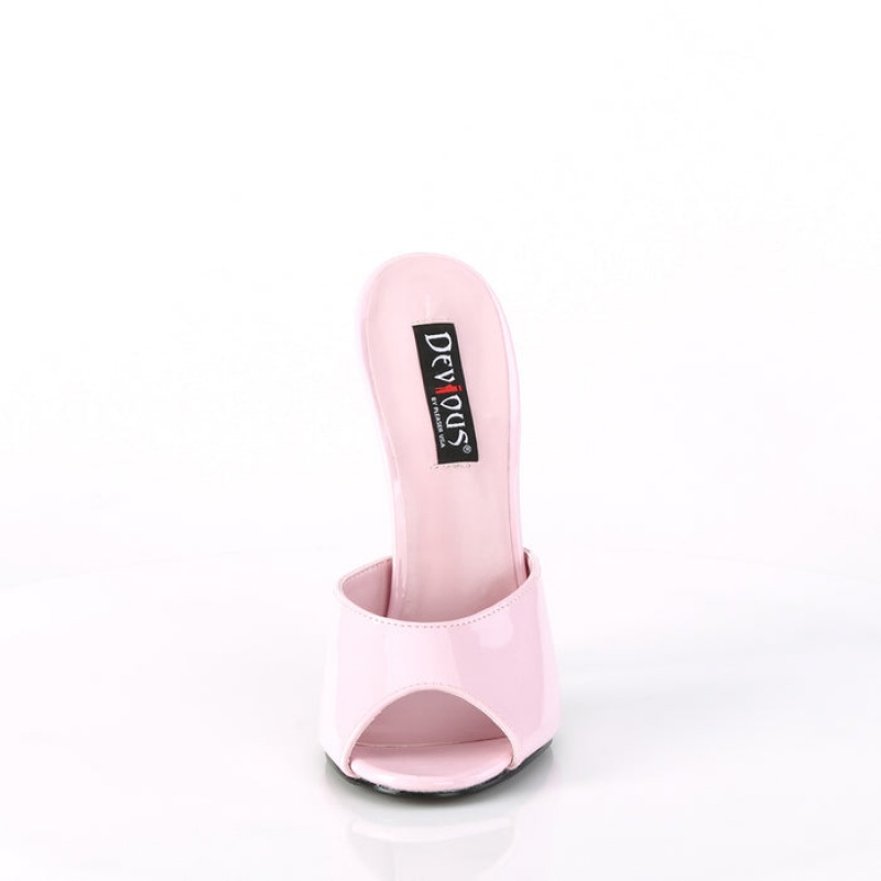 Pleaser Domina-101 Sandaler Dame Rosa | 461-XWHDRK