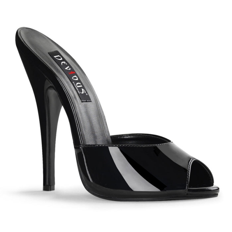 Pleaser Domina-101 Sandaler Dame Svarte | 342-JCKQHF