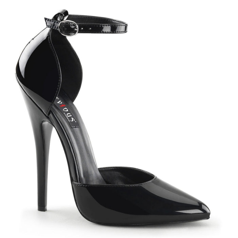 Pleaser Domina-402 Pumps Dame Svarte | 178-IHZGDW