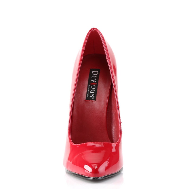 Pleaser Domina-420 Pumps Dame Rød | 932-QUTYKW