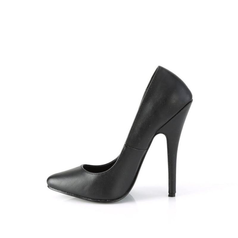 Pleaser Domina-420 Pumps Dame Svarte | 105-NHAKQB