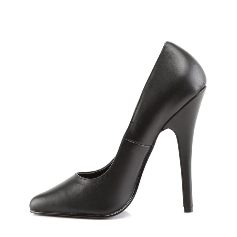 Pleaser Domina-420 Pumps Dame Svarte | 407-DUMZWL