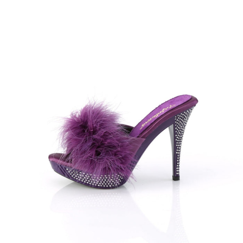 Pleaser Elegant-401F Badesandaler Dame Lilla | 083-KPMBWL