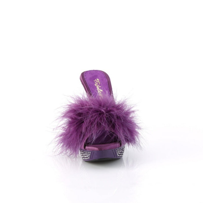 Pleaser Elegant-401F Badesandaler Dame Lilla | 083-KPMBWL