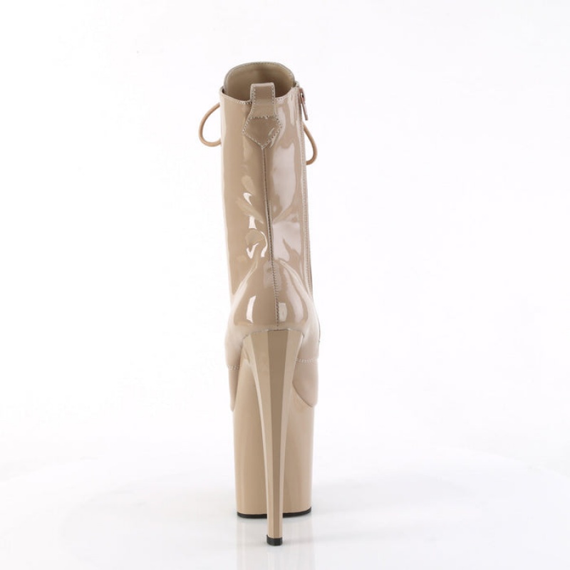 Pleaser Enchant-1040 Støvler Dame Beige | 806-UEMGZW