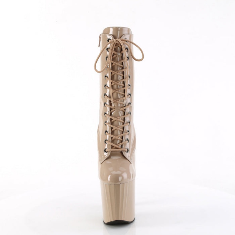 Pleaser Enchant-1040 Støvler Dame Beige | 806-UEMGZW