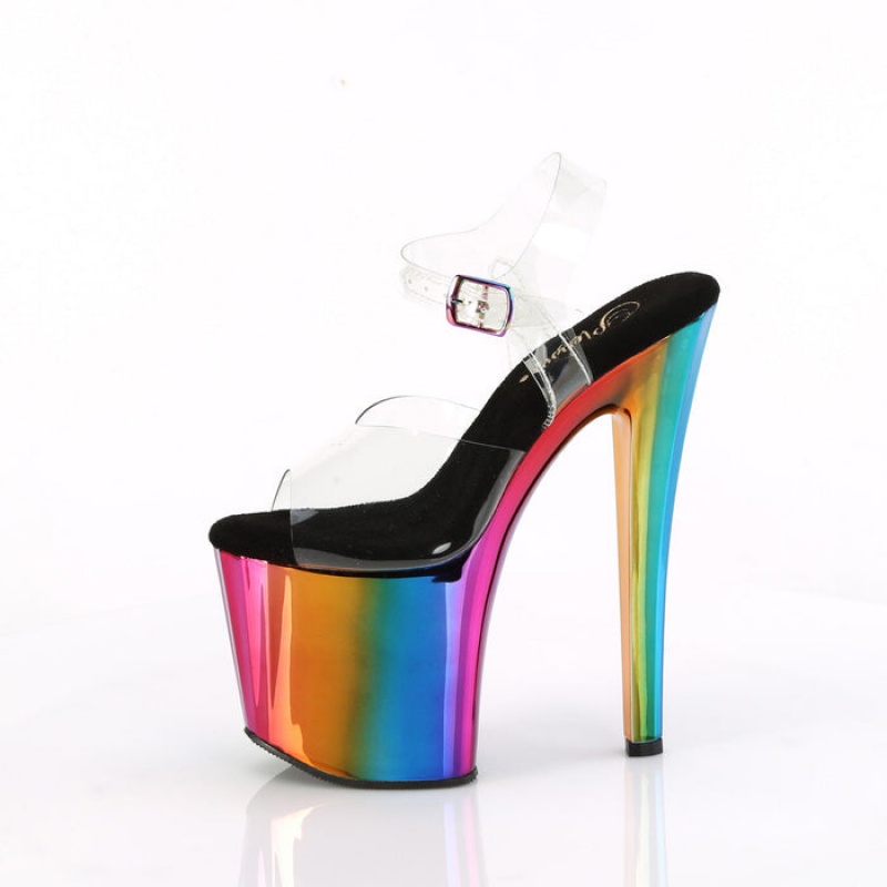 Pleaser Enchant-708RC Sandaler Dame Multicolor | 315-STBPFQ