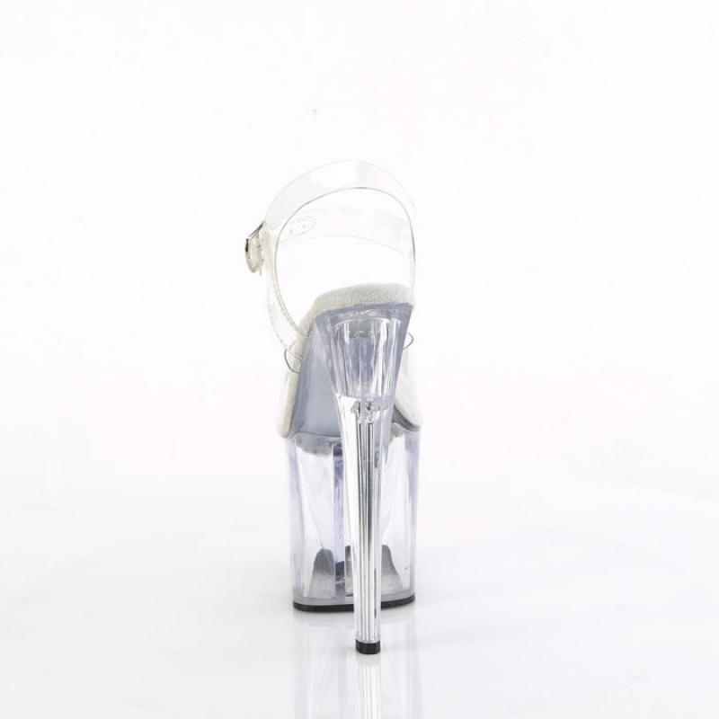 Pleaser Enchant-708 Sandaler Dame Clear | 429-VAELRD