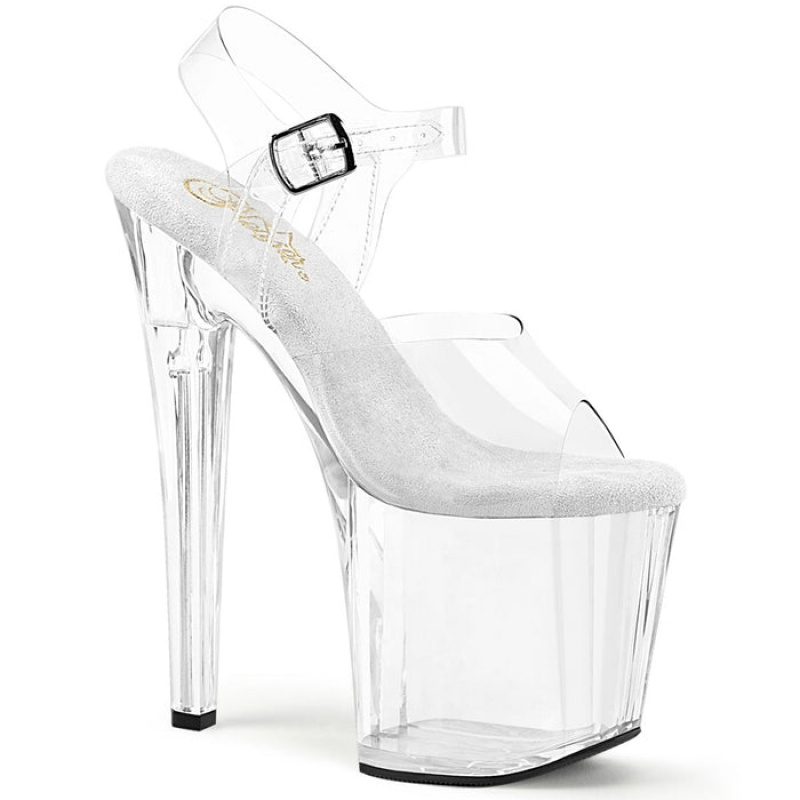 Pleaser Enchant-708 Sandaler Dame Clear | 429-VAELRD