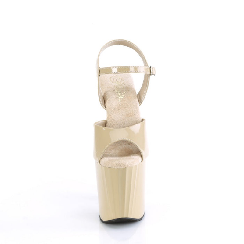 Pleaser Enchant-709 Sandaler Dame Beige | 314-RGQDCX