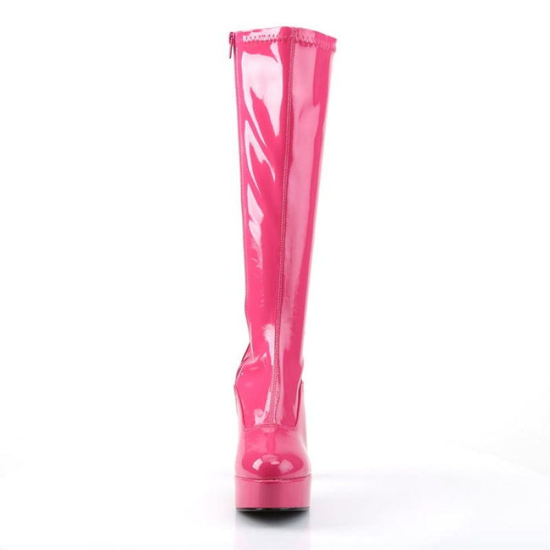 Pleaser Exotica-2000 Støvler Dame Rosa | 830-KLIXOS