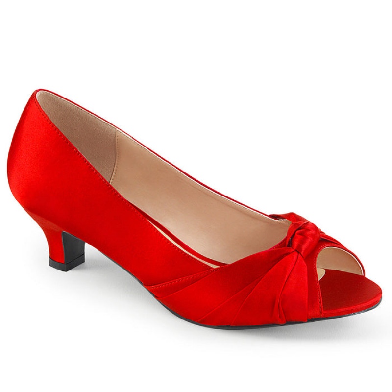 Pleaser Fab-422 Pumps Dame Rød | 480-YOVPUI