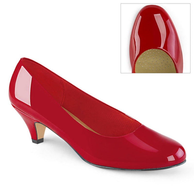 Pleaser Fefe-01 Pumps Dame Rød | 608-QHDTKV