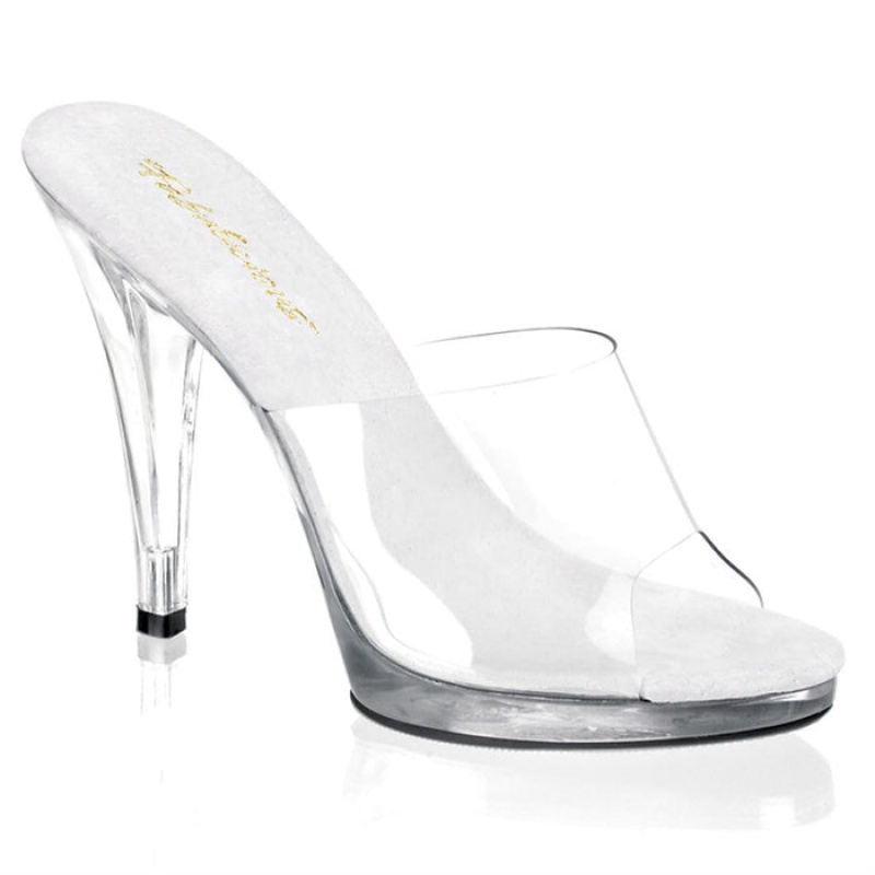 Pleaser Flair-401 Badesandaler Dame Clear | 751-LRYKOM